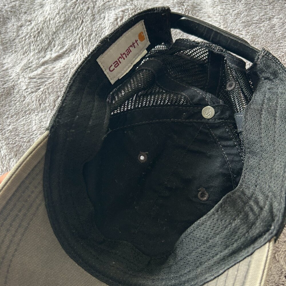Washed Gray Mesh Snapback Cap - Picture 3 of 3